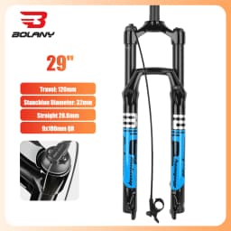 BOLANY Bike Air Fork 27.5/29inch 120mm Travel Oil Air Suspension Lightweight Magnesium Alloy Quick Release Bicycle Air Fork