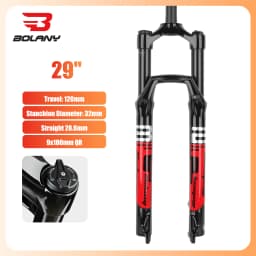 BOLANY Bike Air Fork 27.5/29inch 120mm Travel Oil Air Suspension Lightweight Magnesium Alloy Quick Release Bicycle Air Fork