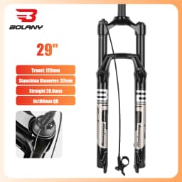 BOLANY Bike Air Fork 27.5/29inch 120mm Travel Oil Air Suspension Lightweight Magnesium Alloy Quick Release Bicycle Air Fork