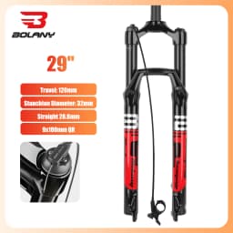 BOLANY Bike Air Fork 27.5/29inch 120mm Travel Oil Air Suspension Lightweight Magnesium Alloy Quick Release Bicycle Air Fork