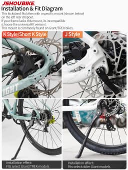 Adjustable Bicycle Kickstand Aluminum Alloy 18-24 26-29 inch Durable MTB Bicycle Side Support For Giant TREK Bicycle Accessories