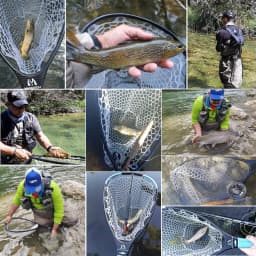Maximumcatch New FL95/96/97 60-95CM Non Foldable Fishing Landing Net Carbon Fiber Composite Construction Durable Fishing Net