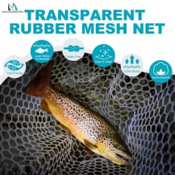 Maximumcatch New FL95/96/97 60-95CM Non Foldable Fishing Landing Net Carbon Fiber Composite Construction Durable Fishing Net