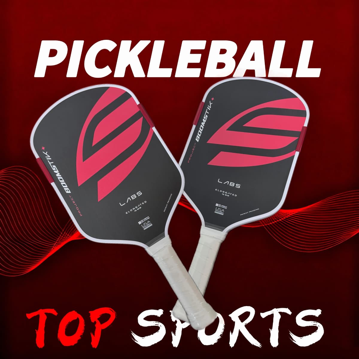LABS Project Boomstk Elongated Pickleball Paddle 16mm Boom Core Racket Pure Foam Paddle