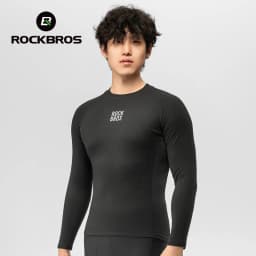ROCKBROS Autumn Winter Cycling Jersey Warm Fleece Thermal Pullover Shirt Outdoor Sports Undershirt Men Women Cycling Clothing