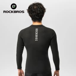 ROCKBROS Autumn Winter Cycling Jersey Warm Fleece Thermal Pullover Shirt Outdoor Sports Undershirt Men Women Cycling Clothing