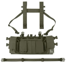KRYDEX Tactical Chest Rig UW Gen IV Low Vis Lightweight Chest Rig Vest With Magazine Radio Tool GP Pouch H Harness Strap
