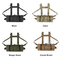 KRYDEX Tactical Chest Rig UW Gen IV Low Vis Lightweight Chest Rig Vest With Magazine Radio Tool GP Pouch H Harness Strap