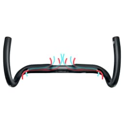 BALUGOE Carbon Fiber Ultralight Road Bicycle Handle Full Internal Wiring Handle Professional Competition Competitive Cycling