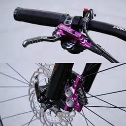 IIIPRO 4 Piston Bike Hydraulic Brake 800/1550MM Left Front Right Rear Bicycle Disc Brake MTB Road Cycling Disc Brake Bike Parts