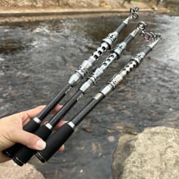 Ghotda Mini Sea Fishing Rod Spinning Feeder Carbon Fiber Telescopic 3.0M 2.7M 2.4M 2.1M 1.8M Portable Pole Metal Reel Seat