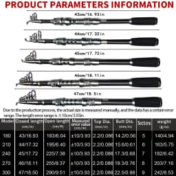 Ghotda Mini Sea Fishing Rod Spinning Feeder Carbon Fiber Telescopic 3.0M 2.7M 2.4M 2.1M 1.8M Portable Pole Metal Reel Seat