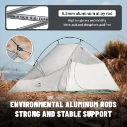 Naturehike 2026 New Cloud Base Tent Ultralight Waterproof Large Foyer Shelter Tent Travel 1-2 Person Portable Camping Tents