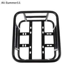 【Wq0】【】Rear Bike Basket Bicycle Cargo Rack Bag Large Capacity E-Bike Basket Bike Baskets Rear Removable Metal Rack For Most Bike
