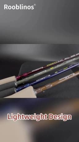ROOBLINOS Fly Fishing Rod 4/5wt,9ft(2.7m)Ultra Lite,Carbon Rod,Freshwater Fly Rods,JIT,2026 New Fishing Rod