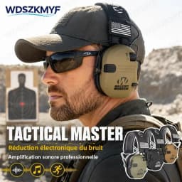 Tactical Electronic Shooting Hearing Protection Headset Earmuff Anti-noise Headphone Sound Amplification Foldable