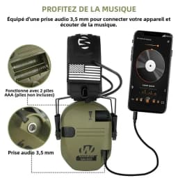 Tactical Electronic Shooting Hearing Protection Headset Earmuff Anti-noise Headphone Sound Amplification Foldable