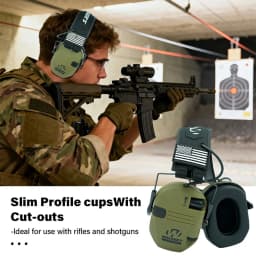 Tactical Electronic Shooting Hearing Protection Headset Earmuff Anti-noise Headphone Sound Amplification Foldable