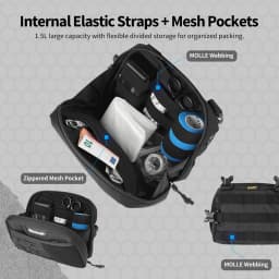 Rhinowalk Motorcycle Chest Bag Vest Crossbody Bags Cycling Multifunctional Tactical Excluding Backpack
