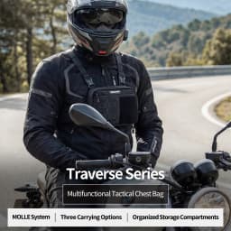Rhinowalk Motorcycle Chest Bag Vest Crossbody Bags Cycling Multifunctional Tactical Excluding Backpack