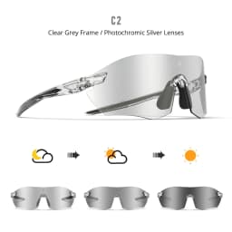Photochromic Cycling Sunglasses Men Women UV400 Sports Goggles Running Outdoor Day Night Driving Hiking Marathon Eyewear