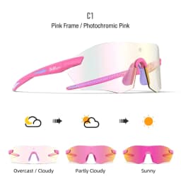 Photochromic Cycling Sunglasses Men Women UV400 Sports Goggles Running Outdoor Day Night Driving Hiking Marathon Eyewear