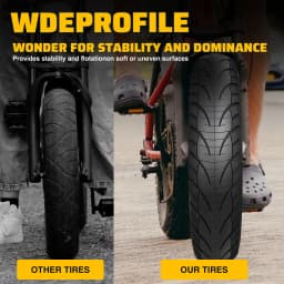 ZUKKA E Bike Fat Tire 16 X 4.0 Fat Bike Tire Heavy Duty High-Performance E-Bike Mountain Snow Bike Tire Black