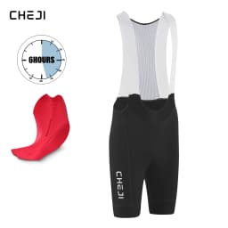 Cheji Men's Cycling Bib Shorts with Anti-slip Webbing Comfortable Cycling Underwear Breathable Cycling Underwear