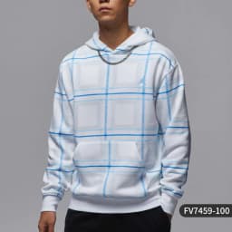 Nike genuine JORDAN Men's Plaid Warm Outdoor Sport Sweatshirt FV7459-100