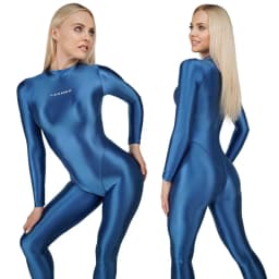 LEOHEX gloss Zentai One Piece Bodysuit Cosplay Catsuit Jumpsuits Stretch bodystocking Spandex Oily yoga sports diving suit