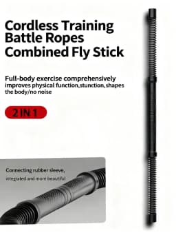 Connectable Power Twister Bar Ropeless Battle Rope Arm Strength Trainer Home Workout Fitness Equipment