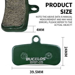 25 Pairs BUCKLOS BRP-05 Bike Disc Brake Pads Ceramic Resin Bicycle Hydraulic Brake Pads for SHIMANO D02S N03A Bicycle Brake Pads