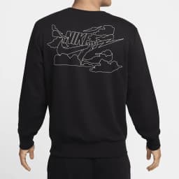 Nike genuine genuine Club Men's French Terry Round Neck Long Sleeve Sweatshirt FZ0765-010