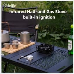 SmiloDon Table & IGT Embedded Infrared Gas Stove – 3200-3500 W Turbo Burner, Modular Camp Kitchen Core, 20 Kg Load, Wind-proof
