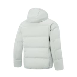 Li-Ning Men's Training Hooded Short Duwn Jacket LN FIR WARM LN WATER PROOF Reflective LiNing Fitness Sport Coats AYMV153