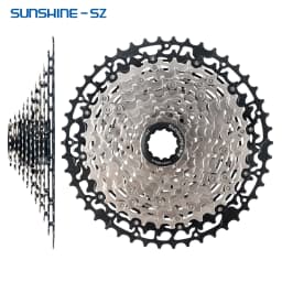 SUNSHINE MTB Cassette 8 9 10 11 12 Speed Mountain Bicycle Freewheel Extra Light 40 42 45 46T 48T 50T 52T for Shimano HG Sprocket