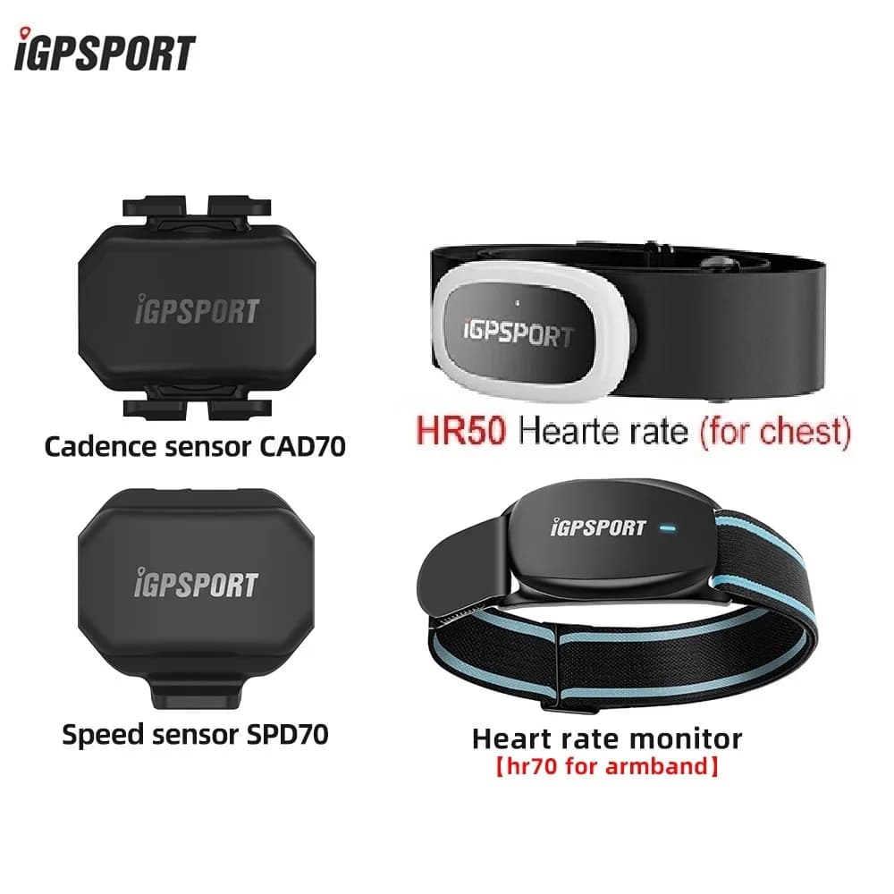 IGPSPORT CAD70 SPD70 Speed Sensor Dual Mode Support Bike Cadence HR50 HR70 Heart Rate Monitor For IGPSPORT Garmin Computer etc 