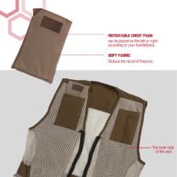 GUGULUZA Breathable Mesh Hunting Vests Multi-Pocket Tactical Vest Outdoor Shooting Training Jacket for Hunting Fishing Hiking