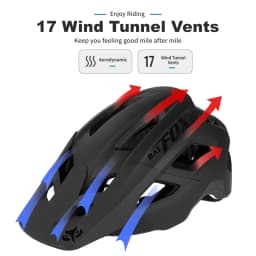 BATFOX Mountain Bike Helmet Can Install a Sports Camera Electric Cycling Gear Safety Cap for Men Women Bat Fox MTB Bicycle Helme