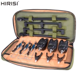 Hirisi Carp Fishing Bite Alarm Set And Swingers Fishing Rod Pod Holder Bank Stick Buzz Bar Carp fishing equipment