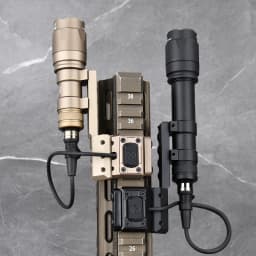 WADSN Offset Mount 300 600 Scout Light Button Side-mounted UN logo Base Set Tactical Flashlight Hunting Pressure Switch