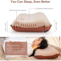 Naturehike Memory Foam Camping Pillow Self-Inflating Portable Pillow Travel Pillows for Camping Airplanes Hiking Backpacking