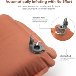 Naturehike Memory Foam Camping Pillow Self-Inflating Portable Pillow Travel Pillows for Camping Airplanes Hiking Backpacking
