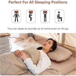 Naturehike Memory Foam Camping Pillow Self-Inflating Portable Pillow Travel Pillows for Camping Airplanes Hiking Backpacking