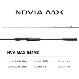 PURELURE NEW NDVIA MAX Ajing And Eging Tubular Tip 8FT 8.3FT 8.6FT 1.2-10G Soft Lure And EGI F/MF Action Perch Pike Zander Squid