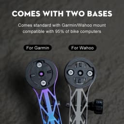 TOSEEK Titanium Alloy 3D Printed Bicycle Computer Extended Bracket Bicycle Cell Phone Holder Bicycle Stand Wahoo Garmin Mount