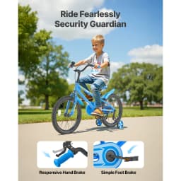 SucceBuy 14/16/18in Kids Bike BMX Style Children Bicycle with Training Wheels Toddler Bike for Boys & Girls Learning to Ride