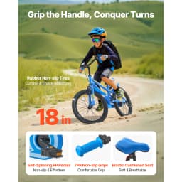 SucceBuy 14/16/18in Kids Bike BMX Style Children Bicycle with Training Wheels Toddler Bike for Boys & Girls Learning to Ride