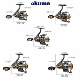 Okuma Roue De Pêche à Roue Rotative 5.5:1 Transmission De Précision Sans Couture, Comptage De Roulement 13 + 1BB, La Force De Fr