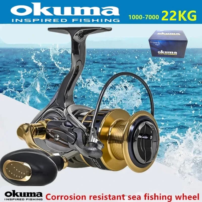 Okuma Roue De Pêche à Roue Rotative 5.5:1 Transmission De Précision Sans Couture, Comptage De Roulement 13 + 1BB, La Force De Fr
